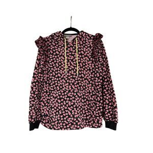 Sandy Liang x Target Pink Floral Ruffle Hooded Sweatshirt XS Women’s